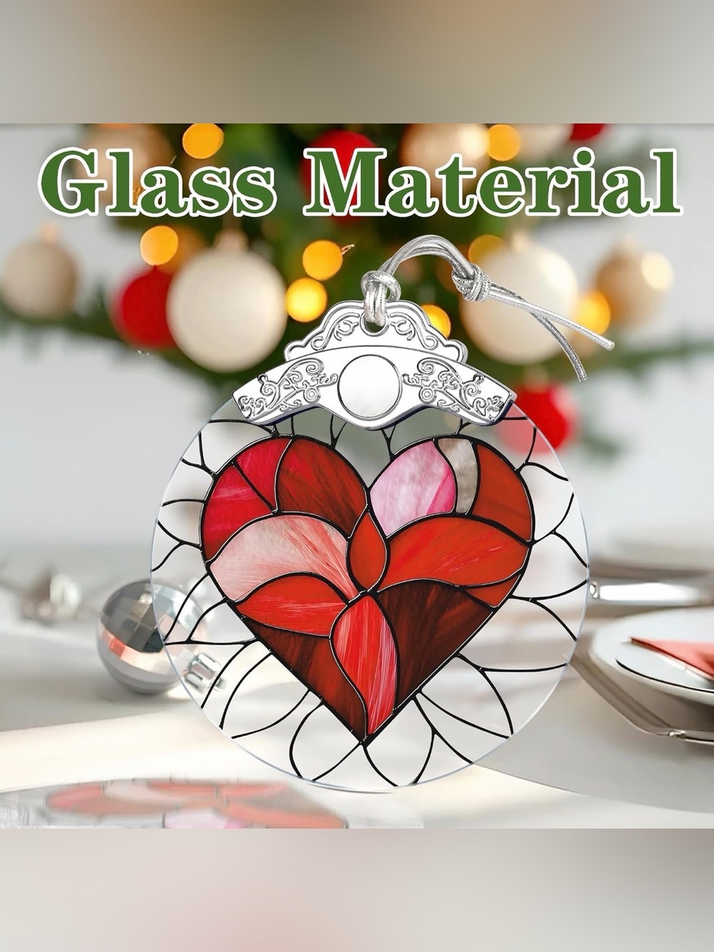 ✴️New✴️Stained Glass Heart Suncatcher (2/$15)